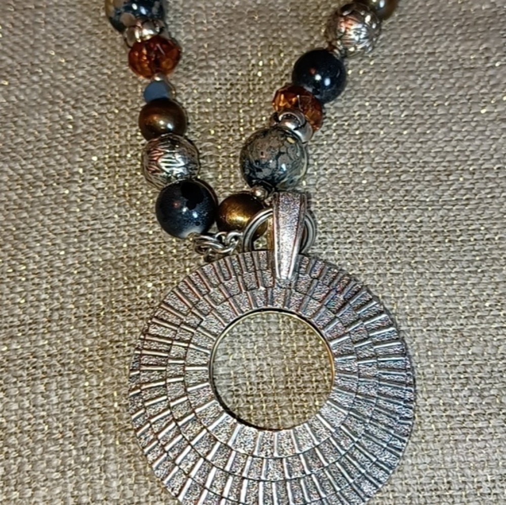 gemstone long necklace